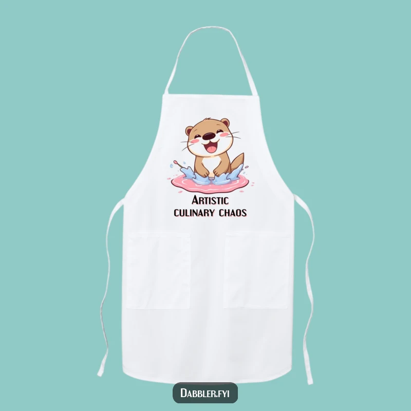 Funny Otter Apron - Artist's Creative Companion, Practical Funny Gift
