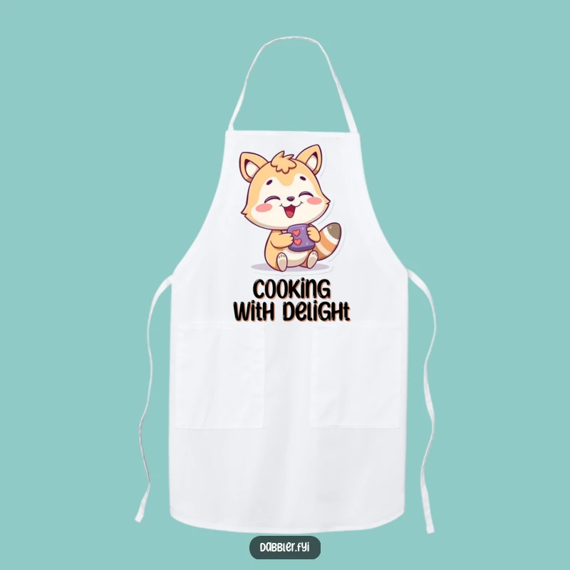 Funny Chef Apron - Animal's Joyful Discovery, Humorous Cooking Gift