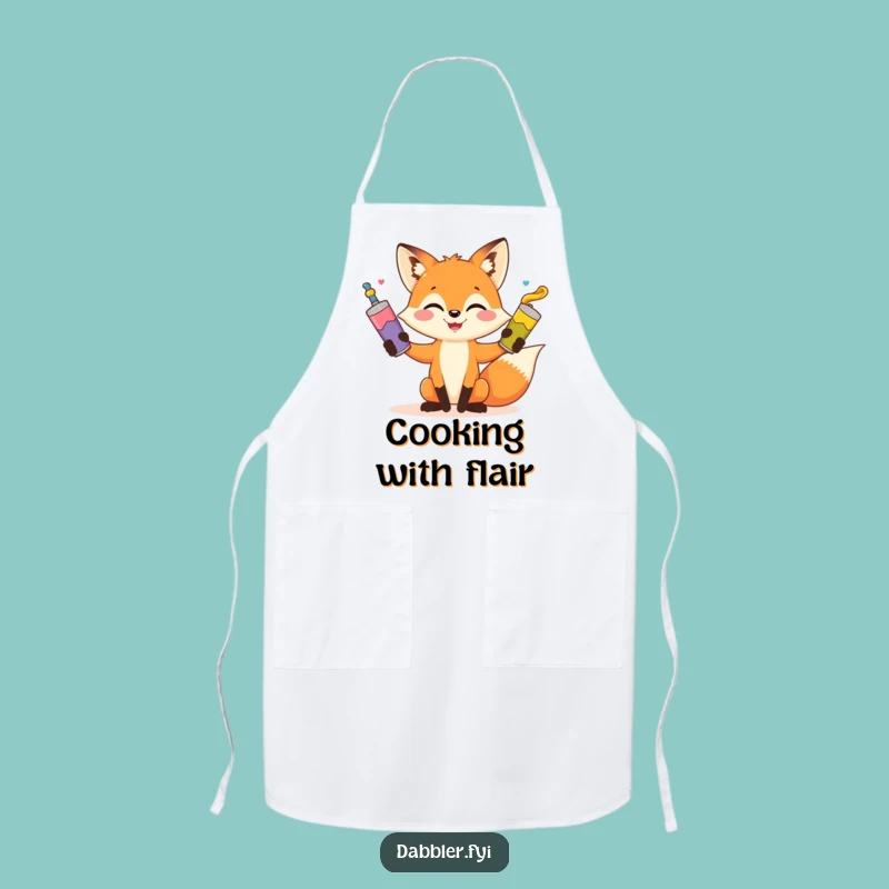 Funny Fox Artist Apron - Create Mess-Free with Hilarious Style Gift