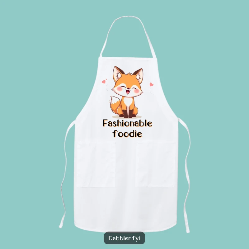 Funny Fox Style Apron: Cook with Confidence and Humor, Ideal Funny Gift