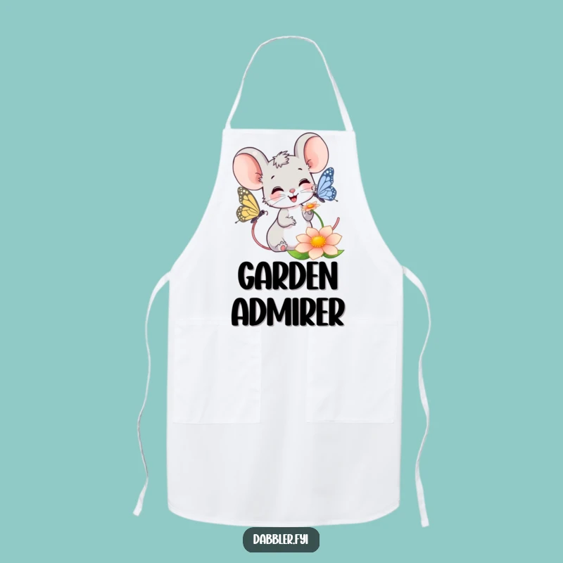 Funny Mouse Butterfly Apron: Garden Helper, Perfect Humorous Kitchen Gift
