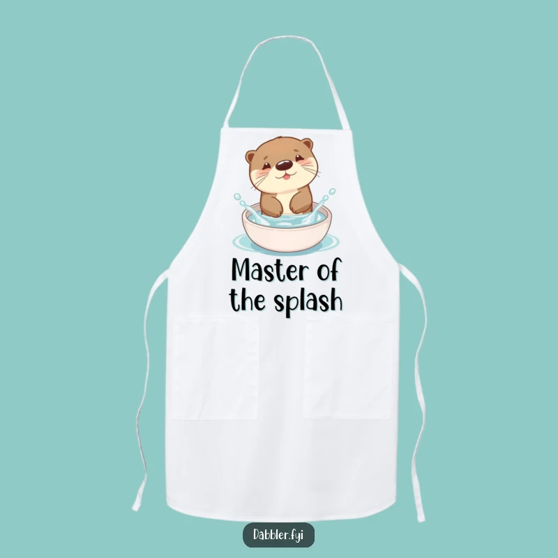 Funny Otter Apron: Kitchen Splash Master - Comical Chef's Wear & Hilarious Gift!