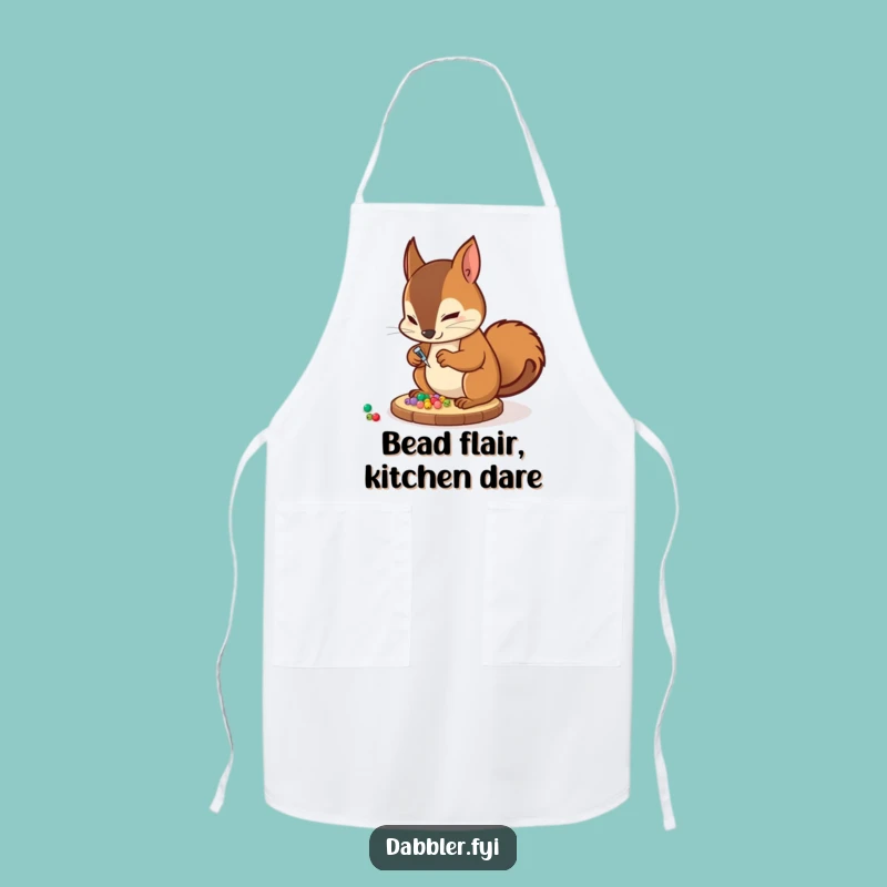 Funny Squirrel Crafter Apron: Keep Clean with This Hilarious Funny Gift!