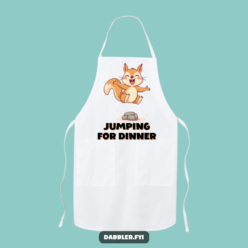 Funny Squirrel Leap Chef Apron - Cook with Joy & Energy, Awesome Funny Gift!