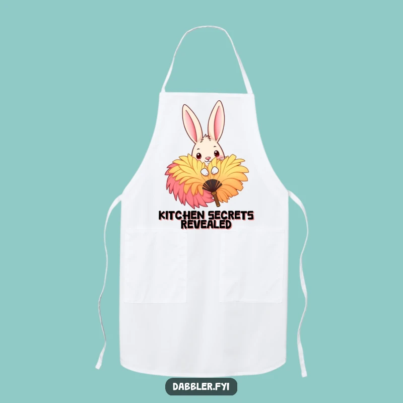 Funny Rabbit Peek Apron - Playful Chef's Mischief Smock for Kitchen Fun