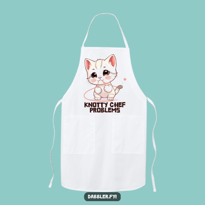 Funny Kitten String Apron: Cook Up Some Feline Fun