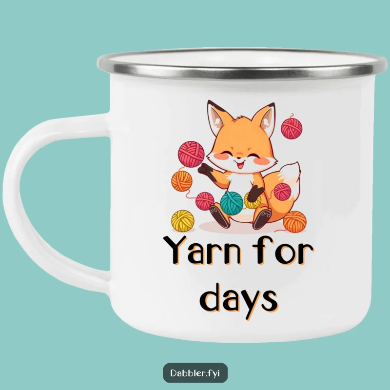 Funny Fox Juggling Camping Mug: Adventure Fuel for Playful Crafters