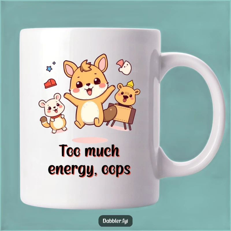 Funny Animal Activity Mug: A Joyful Gift for Energetic Souls!