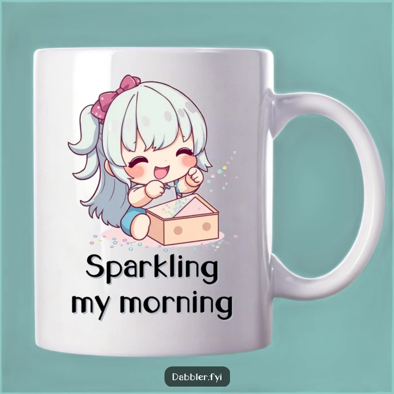 Funny Glitter Sprinkler Mug: Joyful Funny Gift for the Sparkly Crafter