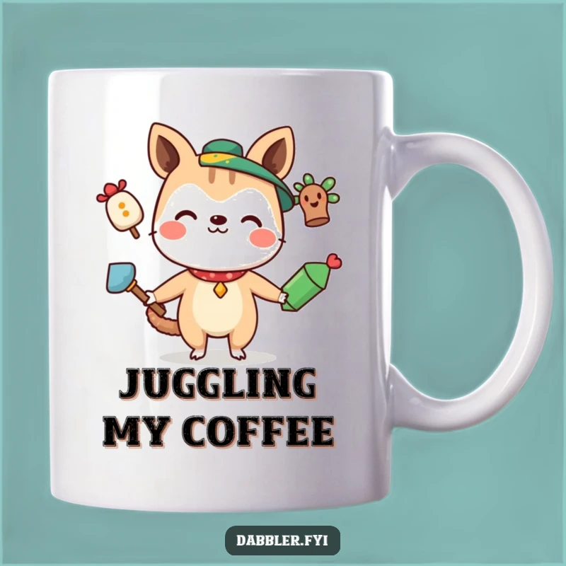 Funny Juggling Animal Mug: Quirky Skills, Perfect Entertainer Gift
