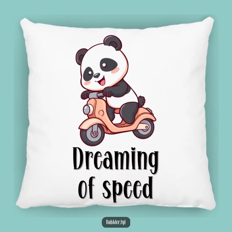 Funny Panda Scooter Pillow: Spunky Panda Comfort, Soft & Hilarious, Perfect Funny Gift