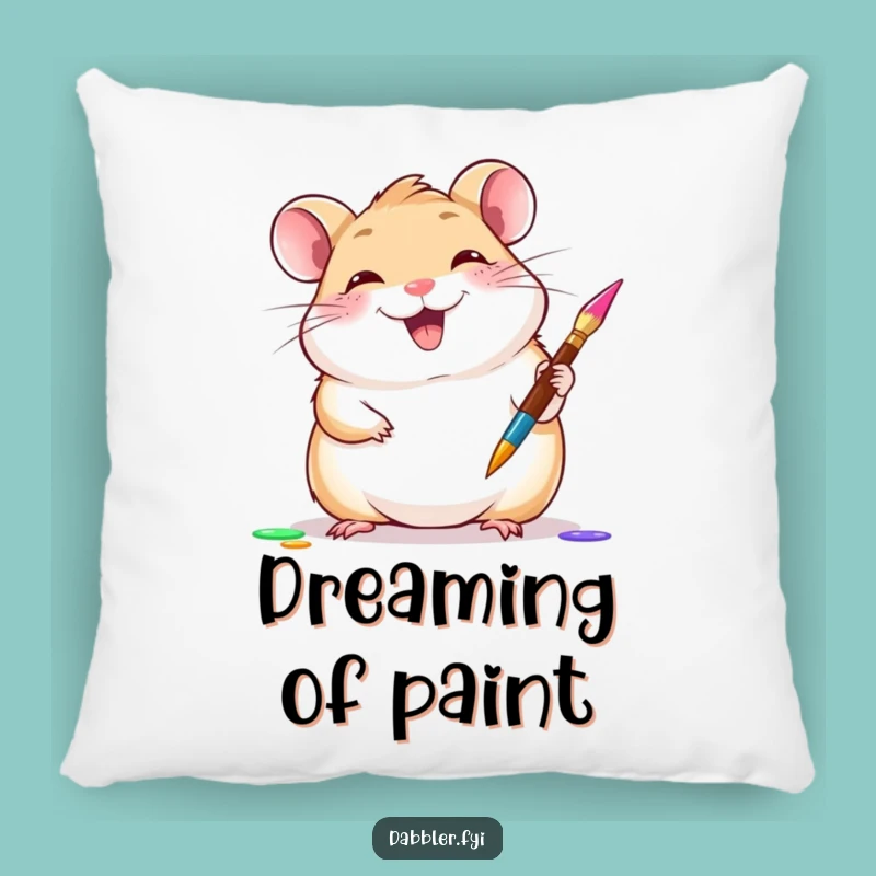 Funny Hamster Pillow - Cozy Art Companion, Soft and Funny Gift