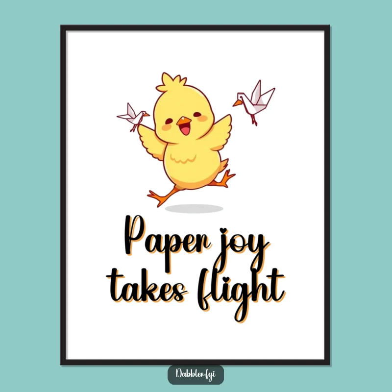Funny Chick Crane Dancer Digital Art: Instant Joy, Perfect Funny Gift
