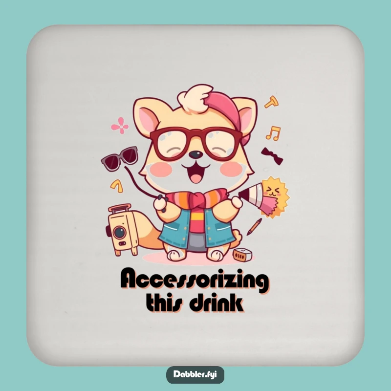 Funny Animal Accessory Experiment Drink Coasters: Protect Surfaces with Humor!