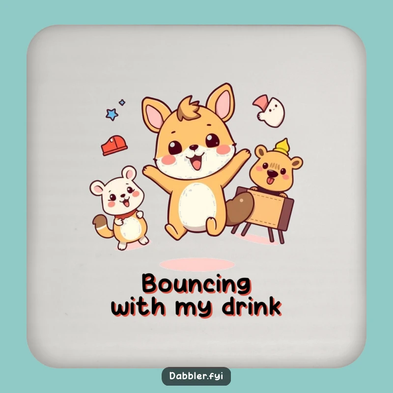 Funny Animal Activity Drink Coasters: Protect Surfaces with Playful Energy!