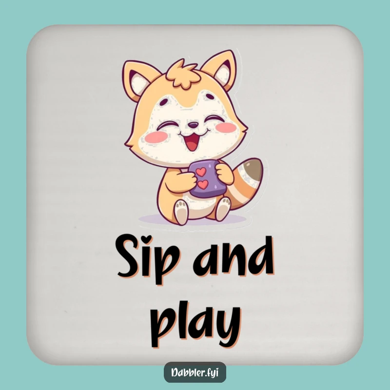 Funny Coaster Set - Animal's Intriguing Find, Practical Funny Gift