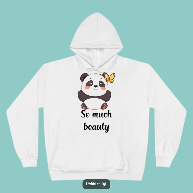 Cozy Funny Panda Butterfly Hoodie - Relaxed Charm, Wonderful Funny Gift!