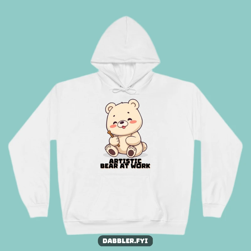 Funny Bear Sculptor Hoodie: Cozy Artist Sweatshirt, Perfect Funny Gift