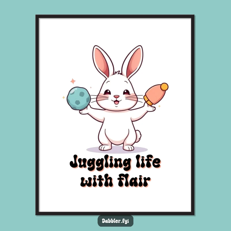 Funny Rabbit Wall Art: Free Printable Downloadable Decor with Skill