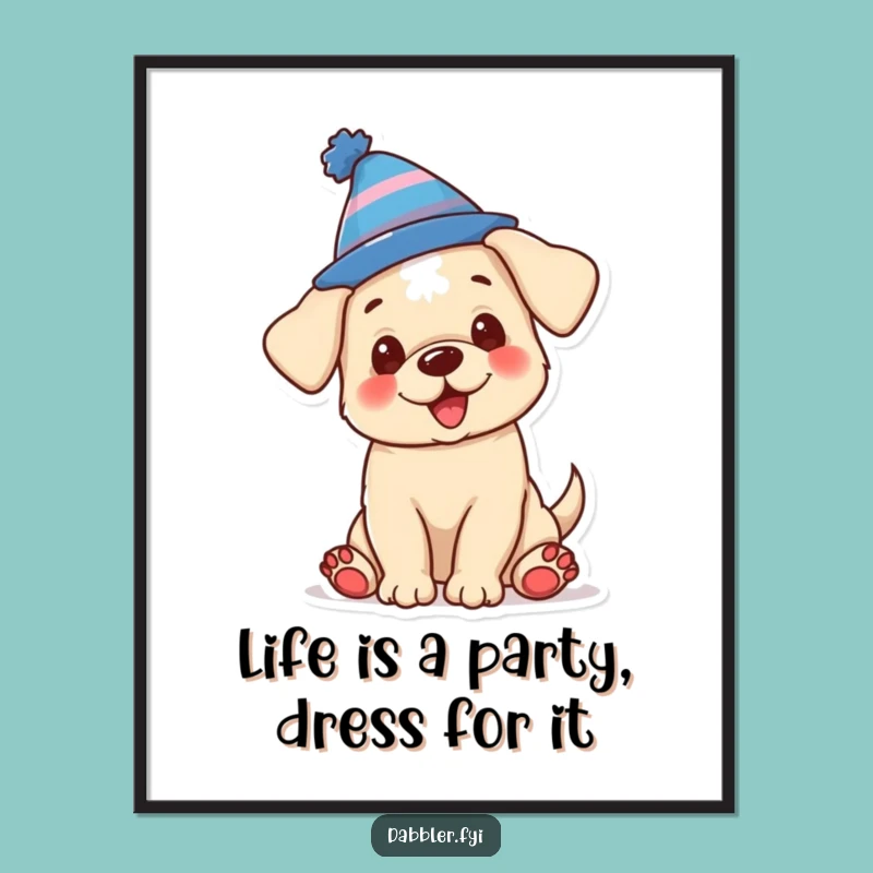 Funny Puppy Wall Art: Free Printable Downloadable Decor with a Twist