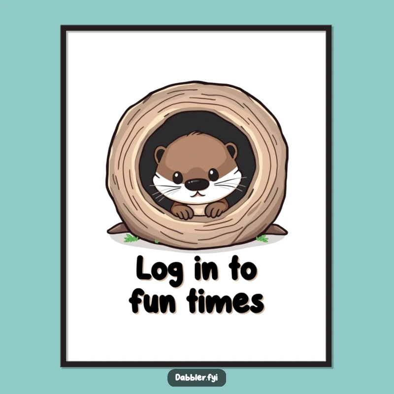 Free Printable Wall Art: Curious Otter's Funny Downloadable Decor for Your Space