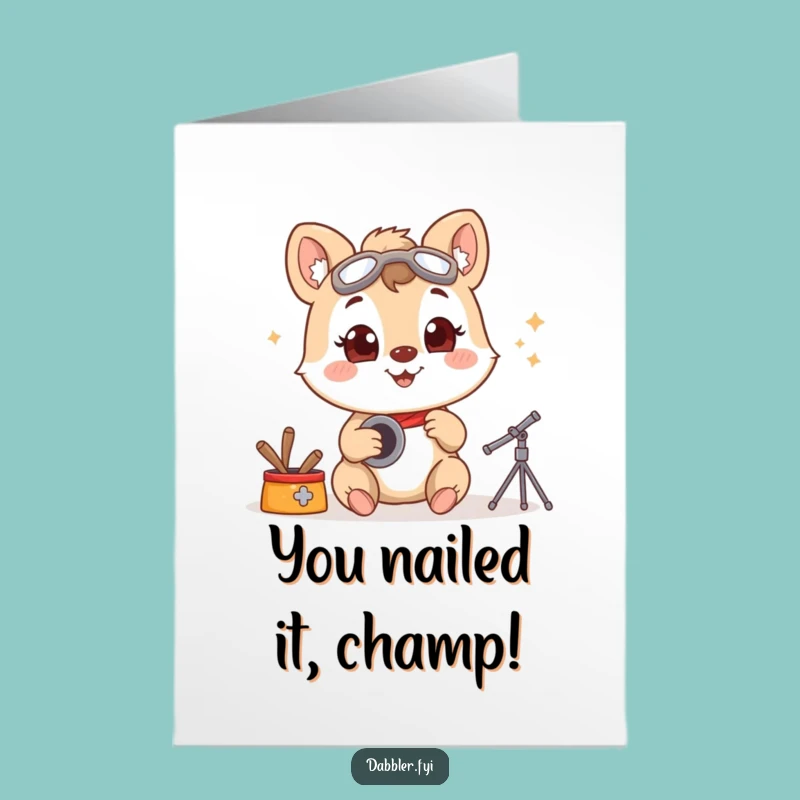 Hilarious Free Printable Congrats Card: Hobbyist Animal, Awesome DIY