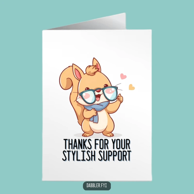 Free Printable Thank You Squirrel Card: Accessory Fun, Downloadable & Print-at-Home