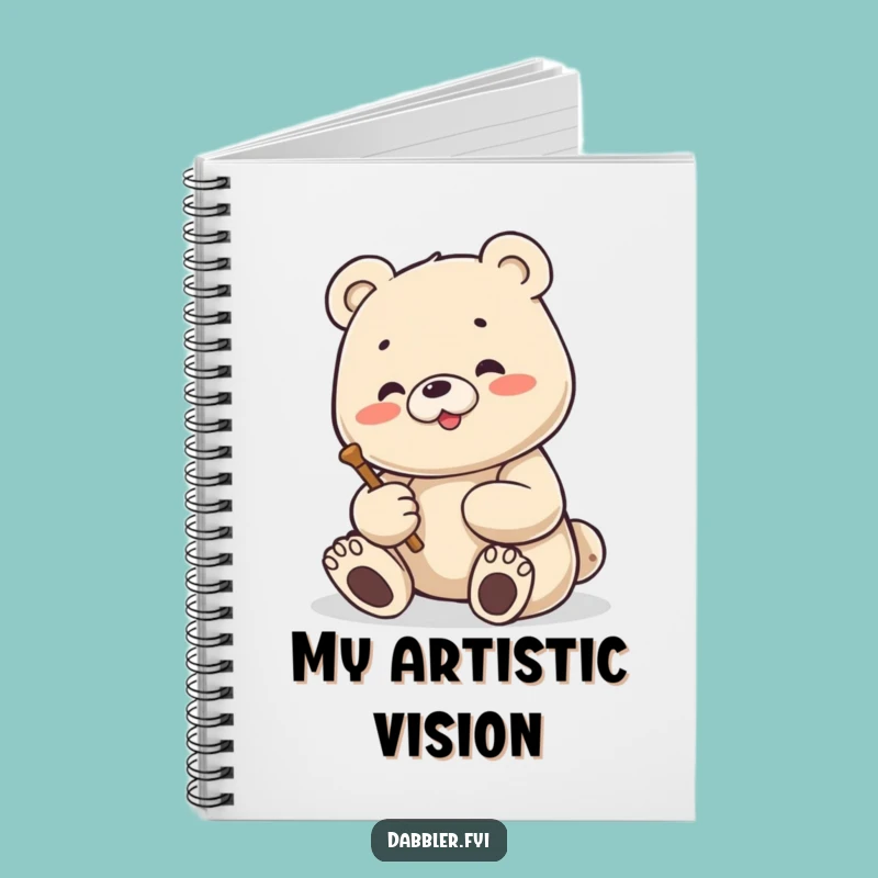 Funny Bear Sculptor Notebook: Artist's Journal, Cute Lined Book