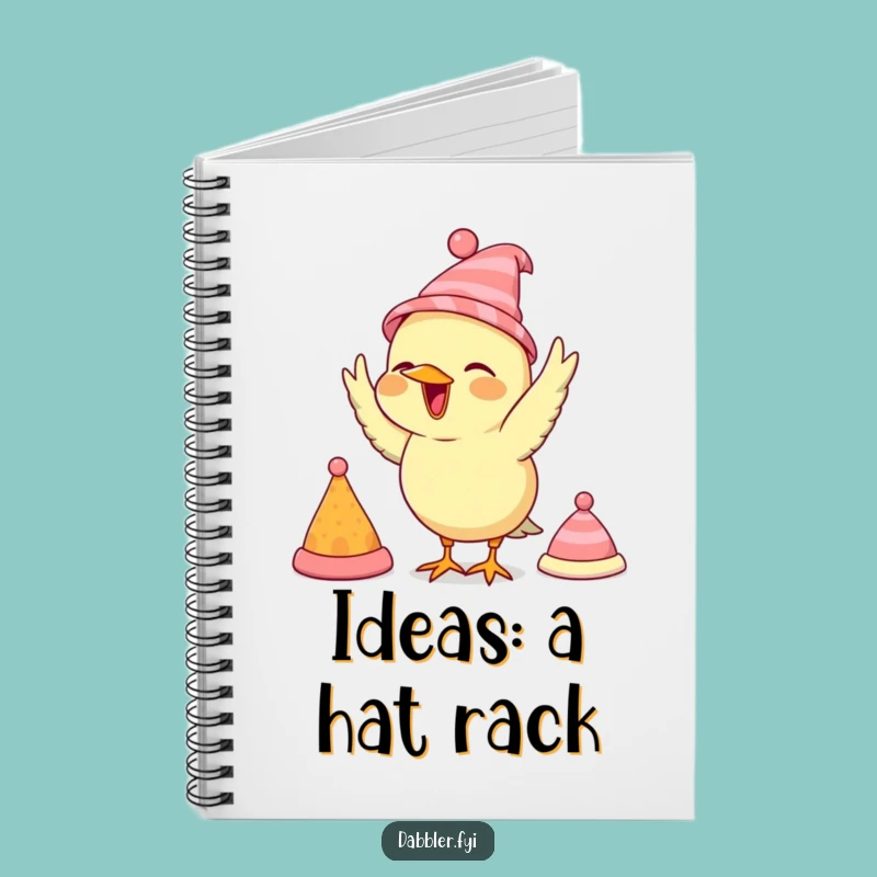 Funny Bird Hat Notebook: Quirky Cover for Fashionable Fowl Fans, Journal Ideas