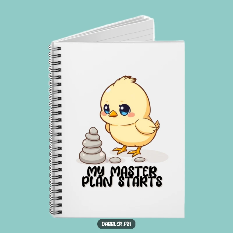 Funny Chick Pebble Notebook - Plan Your Success with Humor, Great Funny Gift!