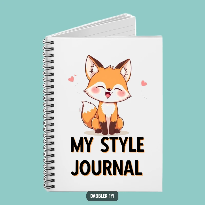 Funny Fox Style Notebook: Capture Ideas with Chic Whimsy, Perfect Funny Gift
