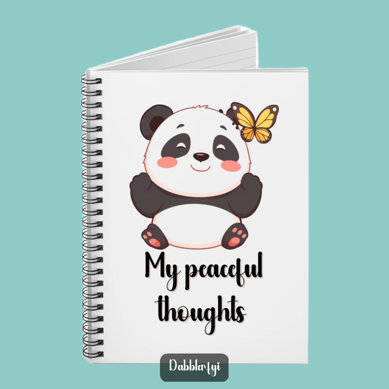 Funny Panda Butterfly Notebook - Journal Your Joys with Humor, Great Funny Gift!