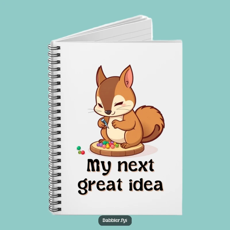 Funny Squirrel Crafter Notebook: Jot Down Ideas with This Funny Gift!