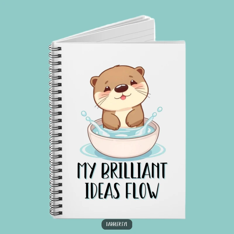 Funny Otter Notebook: Splashy Ideas Journal - Hilarious Animal Cover & Gift!