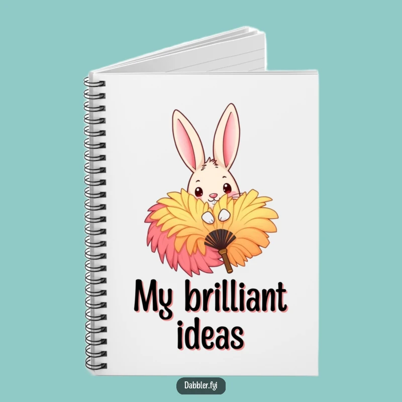 Funny Rabbit Peek Notebook - Mischievous Journal for Creative Thoughts