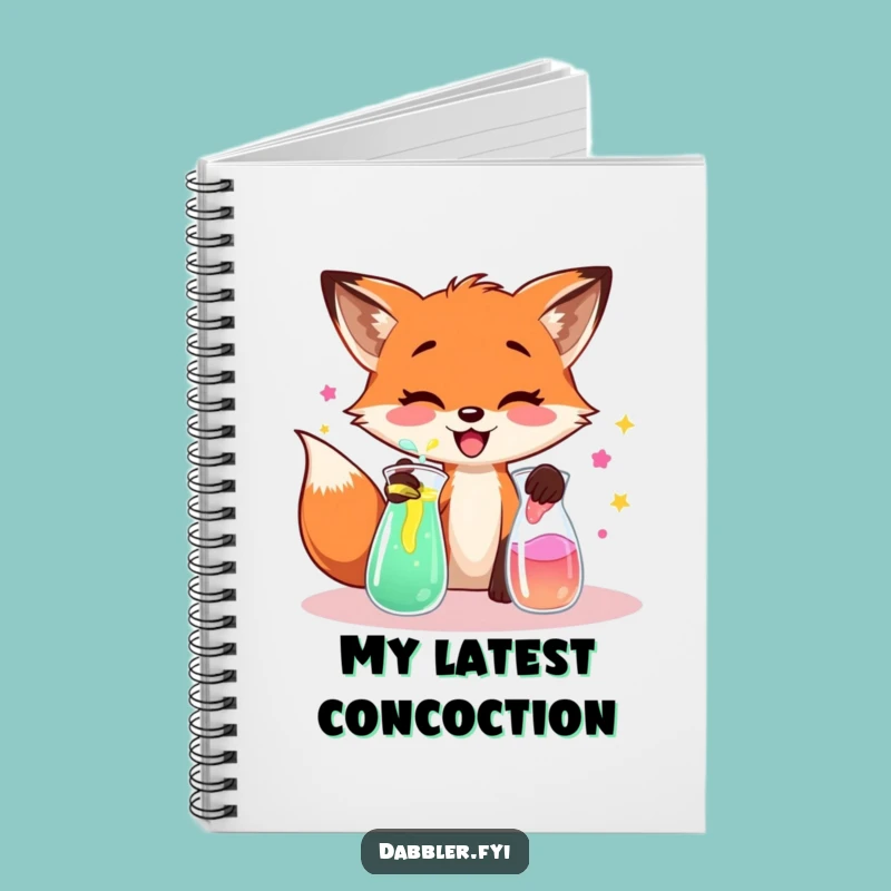 Funny Fox Lab Notebook: Mad Scientist Cover, Journal for Experiment Ideas