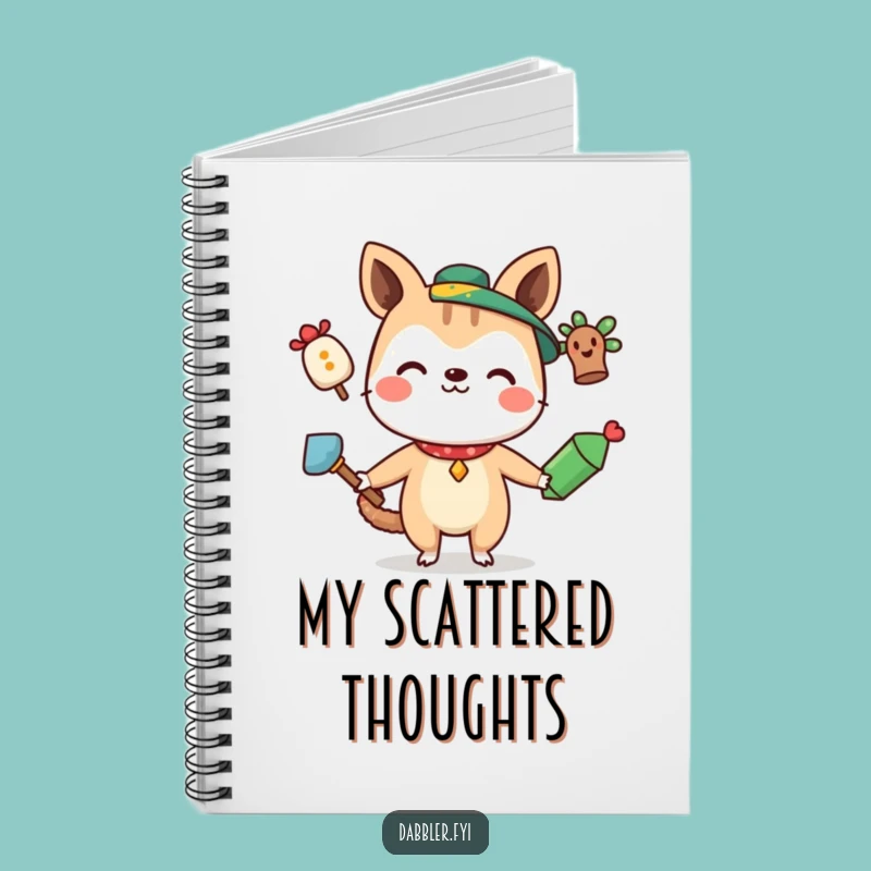 Funny Juggling Animal Notebook: Quirky Ideas Journal, Perfect Gift for Writers