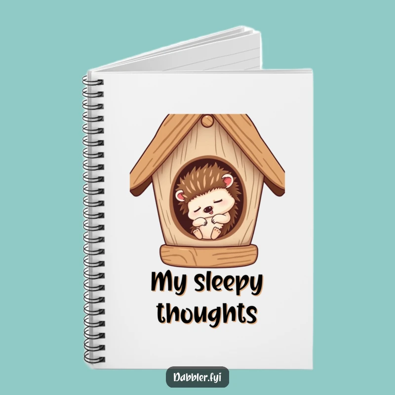 Funny Hedgehog Nap Notebook: Dream Your Ideas with Sleepy Character!