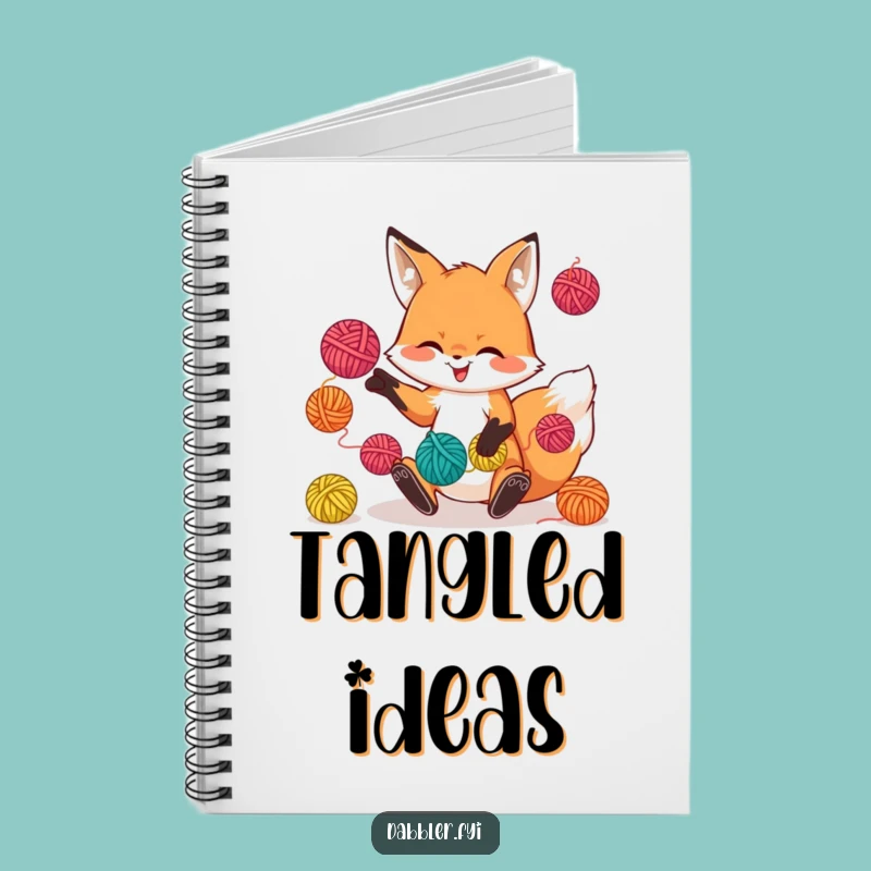 Funny Fox Juggling Notebook: Jot Down Creative Ideas