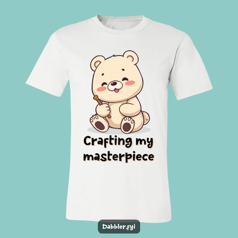 Funny Bear Sculptor Tee: Creative Animal Shirt, Great Humorous Gift Idea