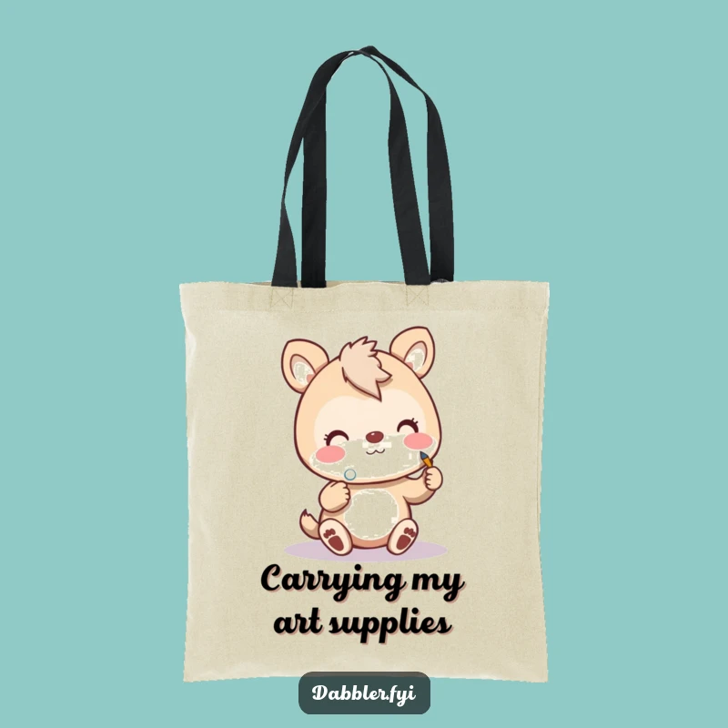 Funny Art Animal Tote Bag: Spacious Funny Gift for the Artistic Soul
