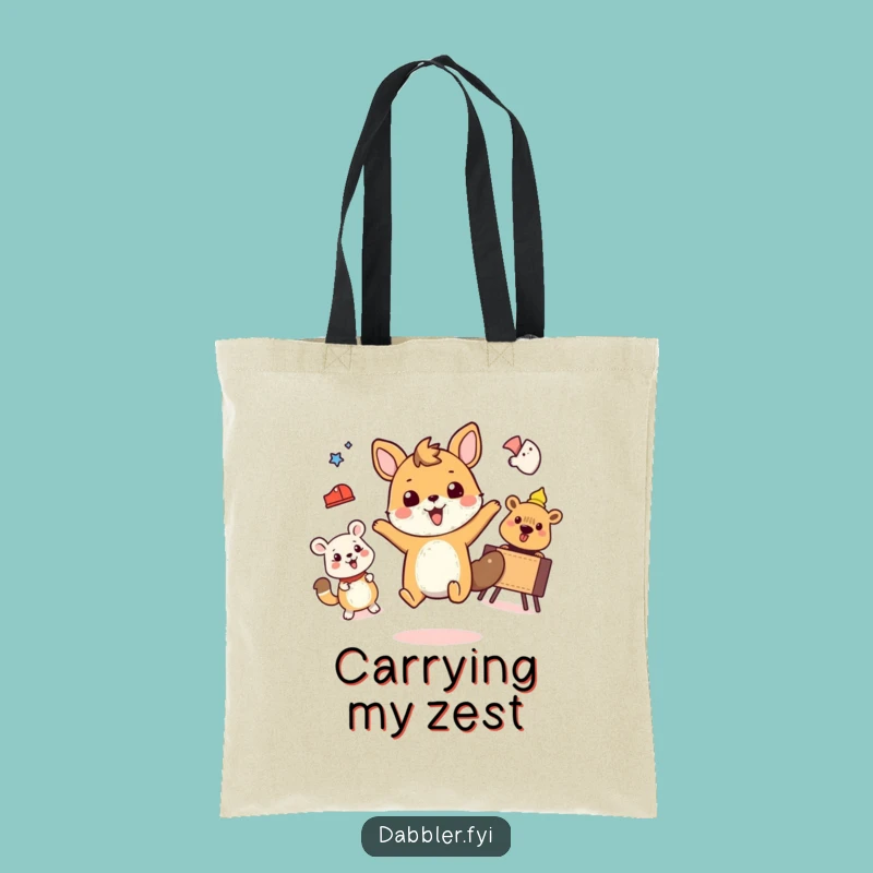 Funny Animal Activity Tote Bag: Carry Your Enthusiasm Everywhere!