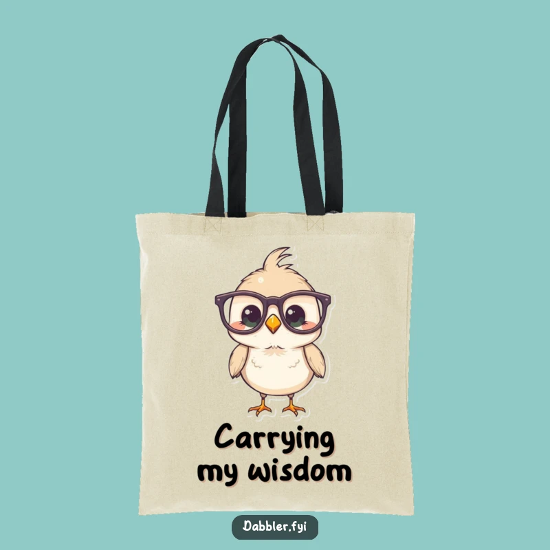 Funny Bird Tote Bag: Spectacle Style - Chic & Hilarious Carryall Accessory!