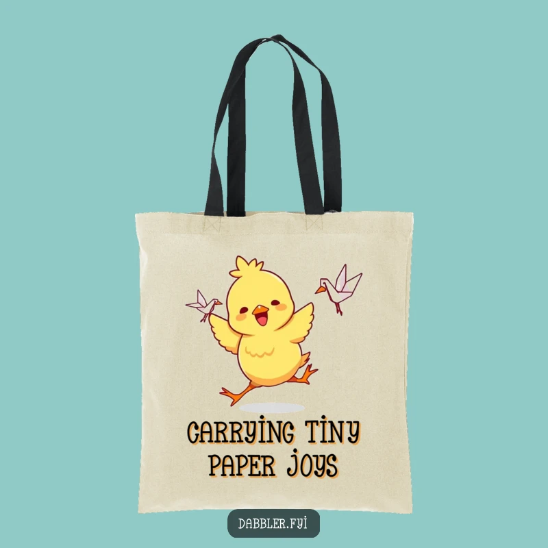Funny Chick Crane Dancer Tote Bag: Carry Joy with This Funny Gift!