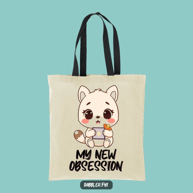 Funny Eco Tote Bag - Surprised Animal's Delightful Find, Practical Funny Gift