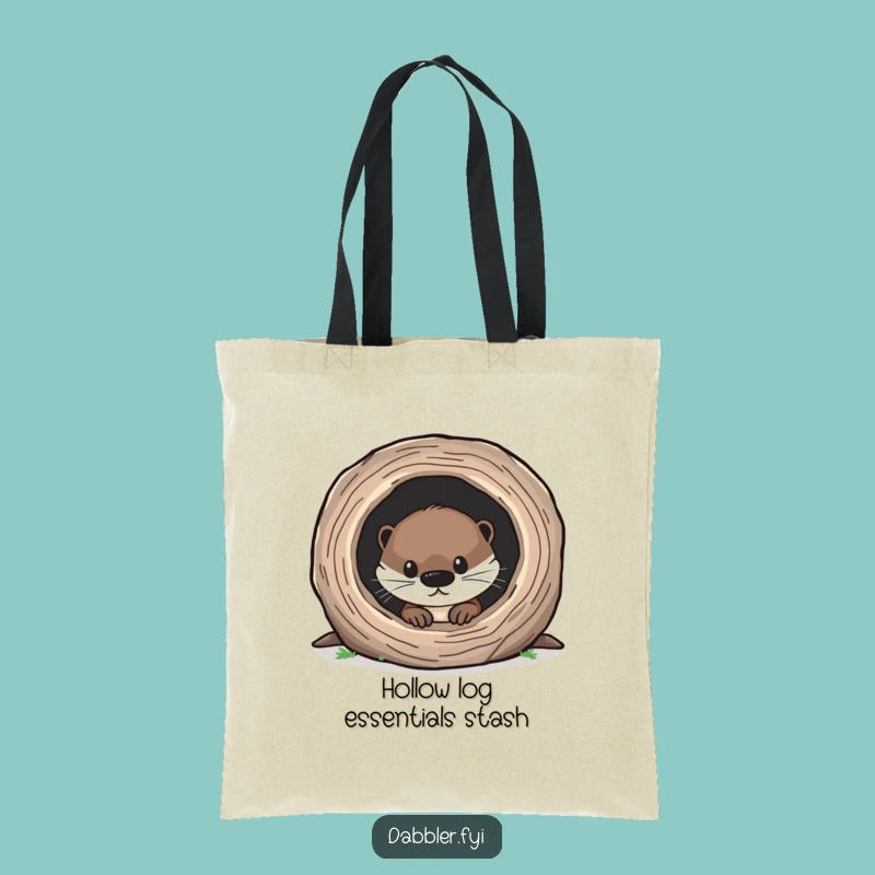 Funny Otter Tote Bag: Carry Your Curiosity in Style, Great Gift