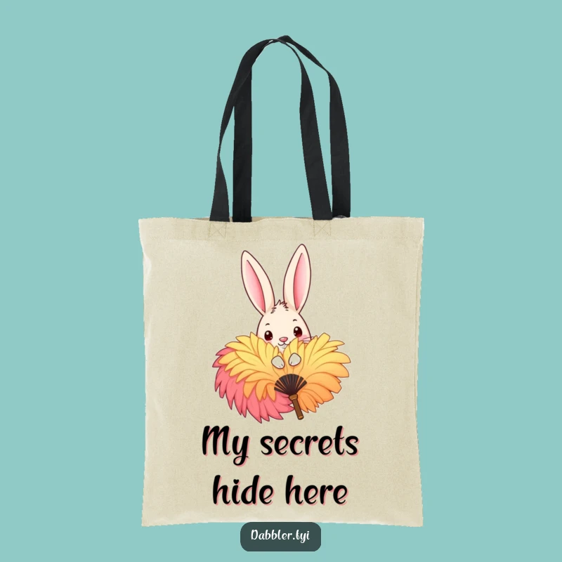Funny Rabbit Peek Tote Bag - Stylish Mischief Carry-All for Fun Outings
